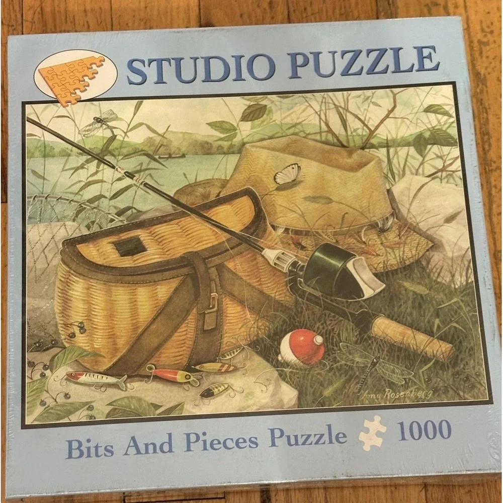Bits & Pieces Jigsaw Puzzle 1000 Pc Ready for‎ Fishing by Amy Rosenberg (2007)
